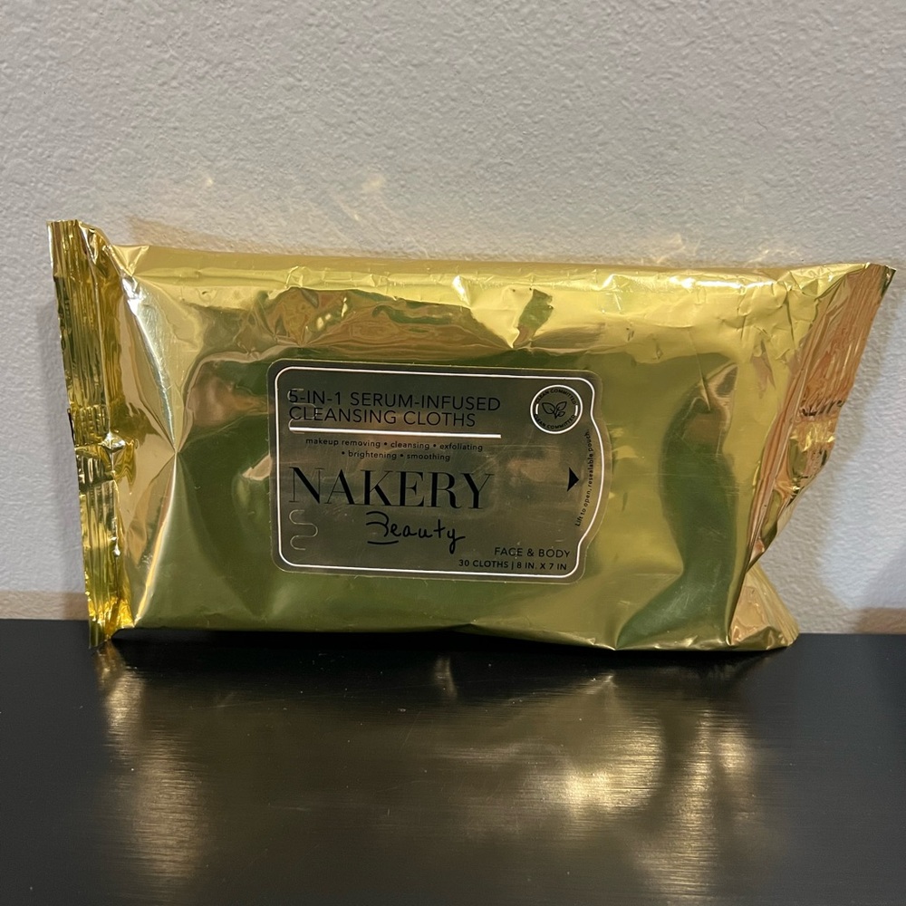 Nakery Beauty 5-in-1 Serum-Infused Cleansing Cloths -